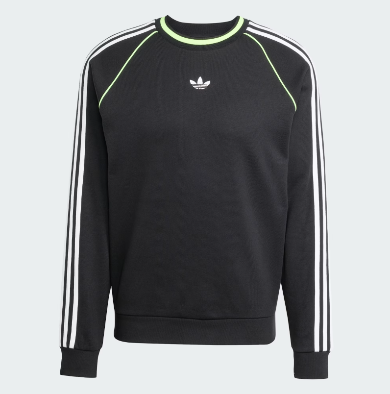 Sudadera de cuello redondo con ribetes adidas Adicolor 